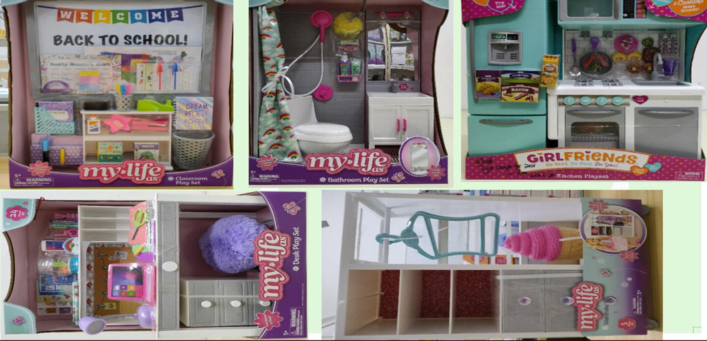 Doll accessories & room playsets previously manufactured by Fortune Toys